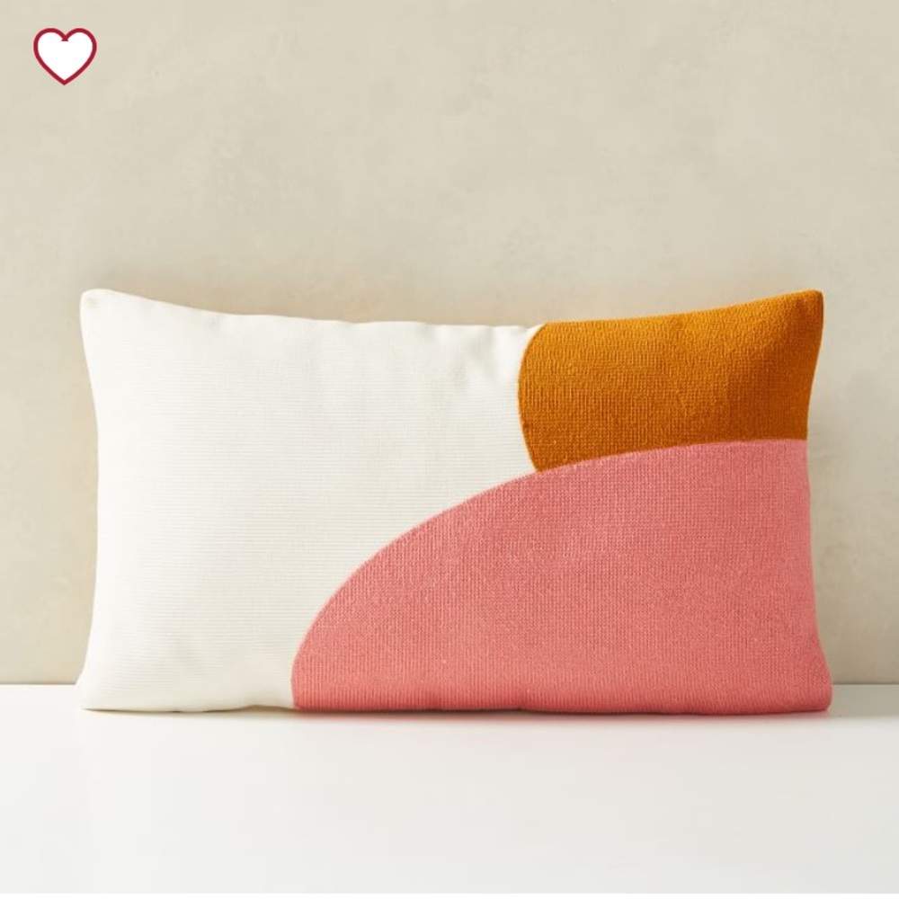 NWT West Elm Geometric Throw Pillow Cover + Insert